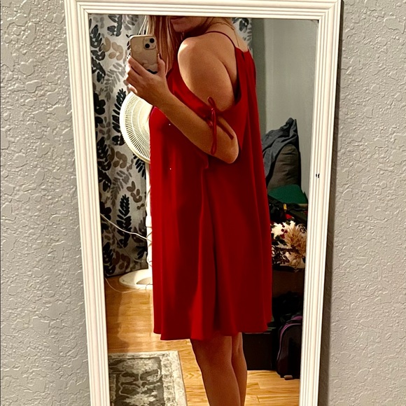 NWT Nicole Miller- Red Kaftan Style Type Dress- Size 4 - Picture 5 of 6